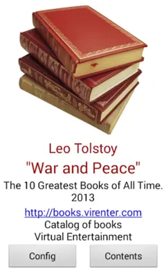 War and Peace by Leo Tolstoy android App screenshot 2